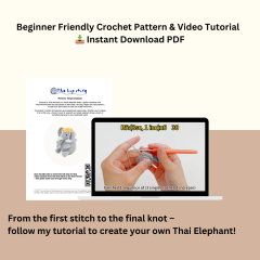 Thai Elephant amigurumi pattern by The Loop Story
