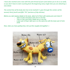 CatDog amigurumi pattern by Monoxatoys