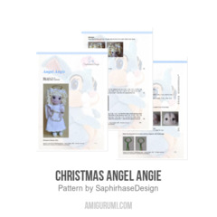 Christmas Angel Angie amigurumi pattern by SaphirhaseDesign