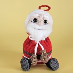 Gift bag Santa Claus Xmas tree ball amigurumi pattern by SaphirhaseDesign