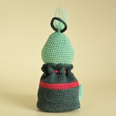 Grinch gift bag Christmas tree ball amigurumi by SaphirhaseDesign