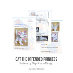 Cat the Offended Princess amigurumi pattern by SaphirhaseDesign