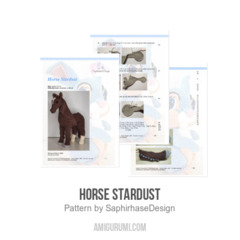 Horse Stardust amigurumi pattern by SaphirhaseDesign