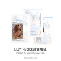 Lilly the Cocker Spaniel amigurumi pattern by SaphirhaseDesign