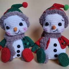 Snowman OlliJolly amigurumi pattern by SaphirhaseDesign