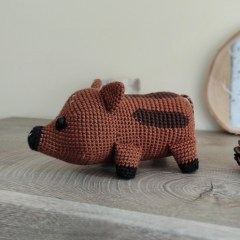 Autumn the Wild Boar amigurumi pattern by Miss Cuddlington
