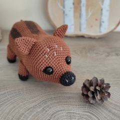 Autumn the Wild Boar amigurumi pattern by Miss Cuddlington