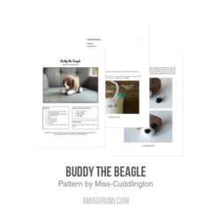 Buddy the Beagle amigurumi pattern by Miss Cuddlington