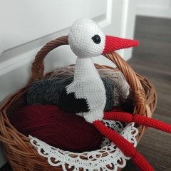 Jarek the Stork amigurumi pattern by Miss Cuddlington