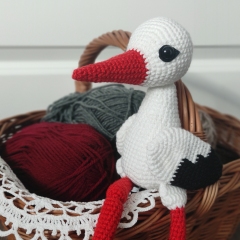 Jarek the Stork amigurumi by Miss Cuddlington