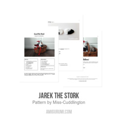Jarek the Stork amigurumi pattern by Miss Cuddlington