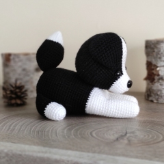 Reo the Border Collie amigurumi by Miss Cuddlington