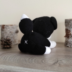 Reo the Border Collie amigurumi pattern by Miss Cuddlington