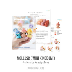Mollusc ('Mini Kingdom') amigurumi pattern by AradiyaToys