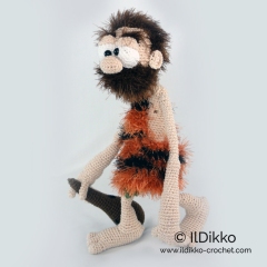 Clifford the caveman amigurumi pattern by IlDikko