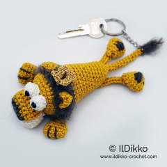 Lionello the Lying Lion Keychain amigurumi pattern by IlDikko