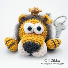 Lionello the Lying Lion Keychain amigurumi by IlDikko