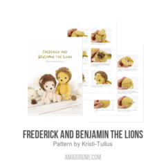 Frederick and Benjamin the Lions amigurumi pattern by Kristi Tullus