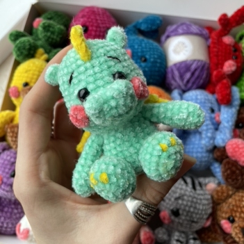 Dragon Out of the Box amigurumi pattern by Nelly Handmade