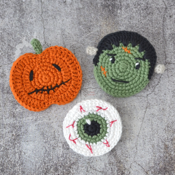 Halloween Brooches amigurumi pattern by Elisas Crochet