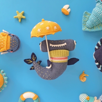 ROSS THE HAMMERHEAD SHARK amigurumi pattern by Natura Crochet