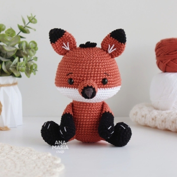 Bob, the Maned Wolf Fox amigurumi pattern by Ana Maria Craft