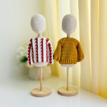 Fall sweaters amigurumi pattern by Fluffy Tummy