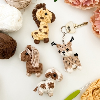Tiny collection - great for keyring amigurumi pattern by Handmade by Halime