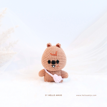 Brown Bungeup Crochet Pattern amigurumi pattern by Hello Amijo