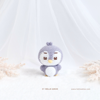 Purple Penguin Crochet Pattern amigurumi pattern by Hello Amijo