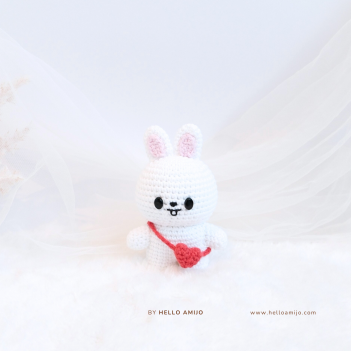 Snowy Bunny Crochet Pattern amigurumi pattern by Hello Amijo