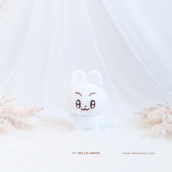 White Bunny Crochet Pattern amigurumi pattern by Hello Amijo