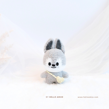 Grey Woofie Crochet Pattern amigurumi pattern by Hello Amijo