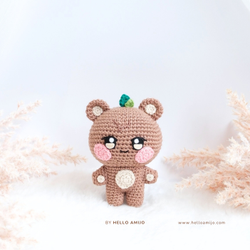 Brown Bear Crochet Pattern amigurumi pattern by Hello Amijo