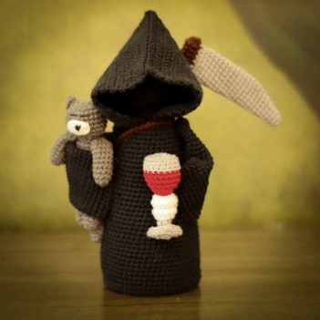 Death, Cats and Wine  amigurumi pattern by Mariia Zhyrakova