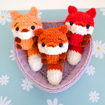 Chubby Fox  amigurumi pattern by Hugurumitoys