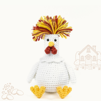 Crazy Chicken / Polish Chicken amigurumi pattern by The Loop Story