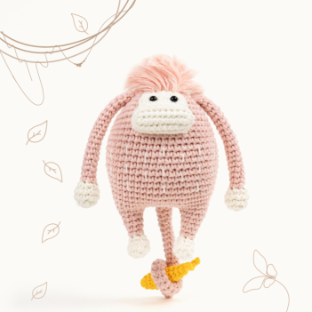 Pinky Monkey amigurumi pattern by The Loop Story