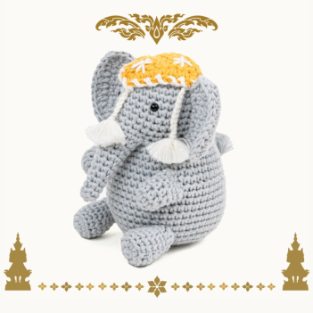 Thai Elephant amigurumi pattern by The Loop Story