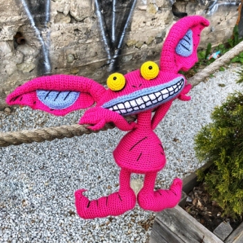 Ickis Ahhh Real Monsters amigurumi pattern by Monoxatoys