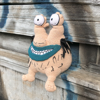 Krumm Ahhh Real Monsters amigurumi pattern by Monoxatoys