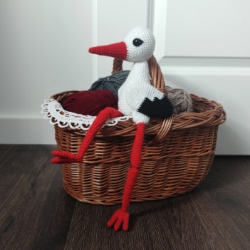 Jarek the Stork amigurumi pattern by Miss Cuddlington