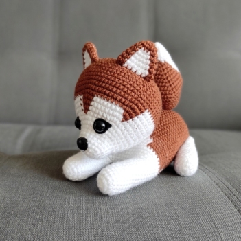 Luna the Siberian Husky amigurumi pattern by Miss Cuddlington