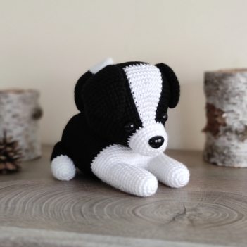Reo the Border Collie amigurumi pattern by Miss Cuddlington