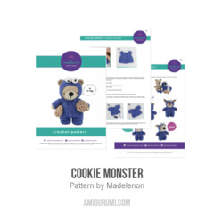 Cookie Monster amigurumi pattern by Madelenon