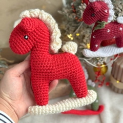 Christmas Rocking Horse amigurumi pattern by RNata