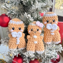 Gingerbread Mans (mini) amigurumi by RNata