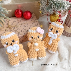 Gingerbread Mans (mini) amigurumi pattern by RNata