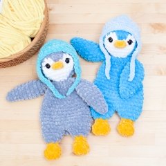 Penguin lovey, amigurumi comforter amigurumi pattern by Diminu