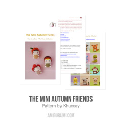 The Mini Autumn Friends amigurumi pattern by Khuc Cay